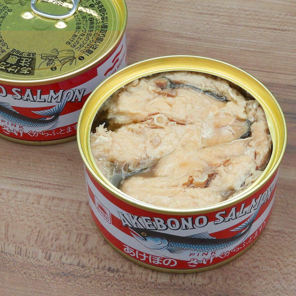 マルハニチロあけぼの　鮭水煮缶詰180g×24缶　魚介類(加工食品)