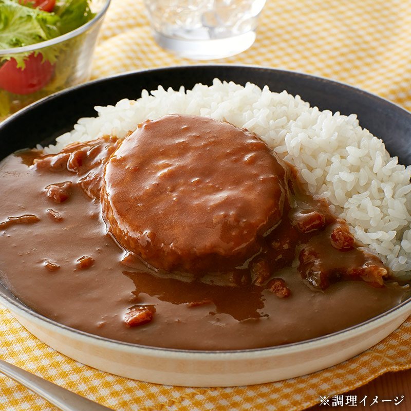 10食セット]鶏屋シリーズ ハンバーグカレー（中辛）200g×10袋 博多華味
