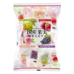 [10袋]金城製菓 国産果実の寒天ゼリー 175g×10袋
