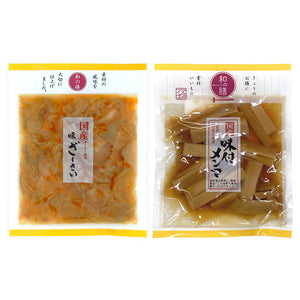 和の膳2種セット（国産 味ざーさい・国産 味付メンマ）各1袋 マルアイ食品