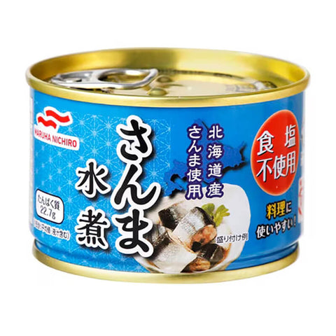 [24缶セット]マルハニチロ さんま水煮 食塩不使用 150g