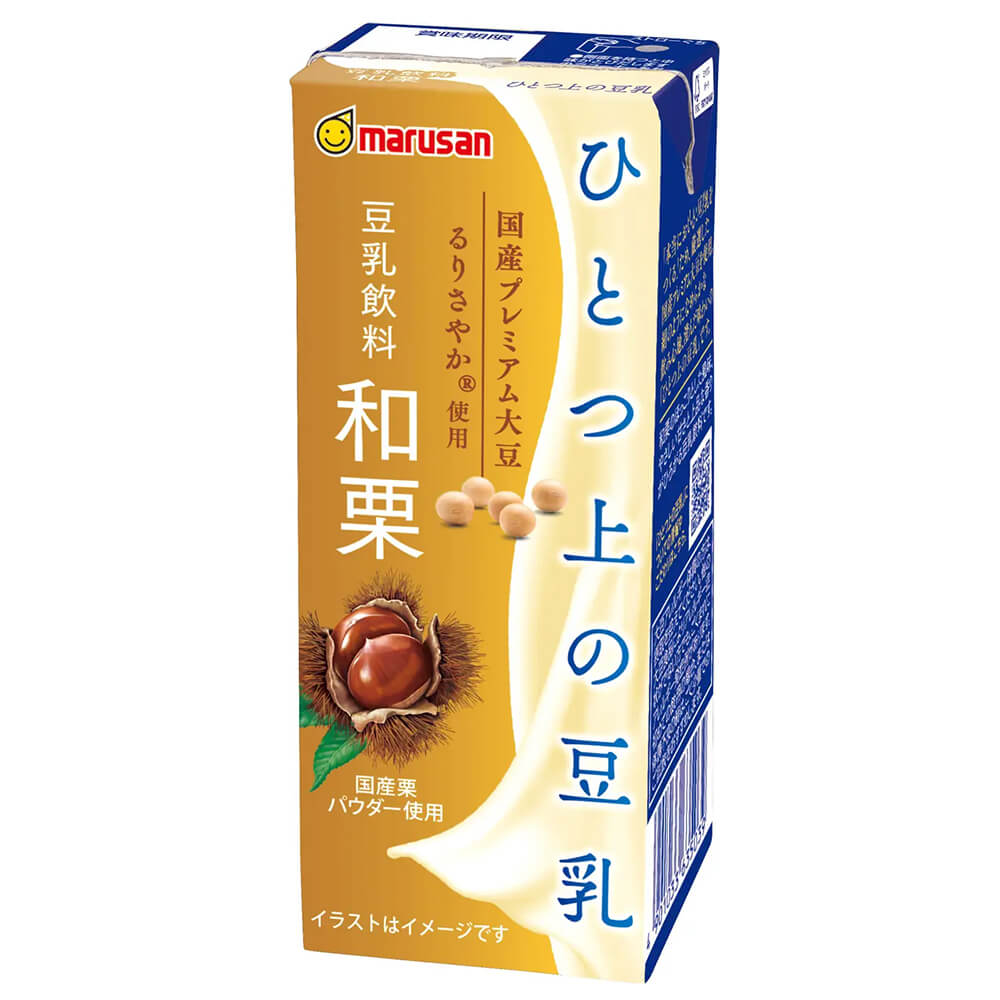 JAPAN-BRAND　マルサンアイ　–　豆乳飲料　200ml×72本　和栗　ひとつ上の豆乳　FUN