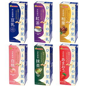 [1本89円/48本入]6種から選べる マルサンアイ ひとつ上の豆乳 200ml(計48本) 成分無調整豆乳/紅茶/和栗/白桃/抹茶/あまおう