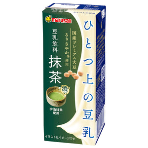 マルサンアイ ひとつ上の豆乳 豆乳飲料 抹茶 200ml×48本