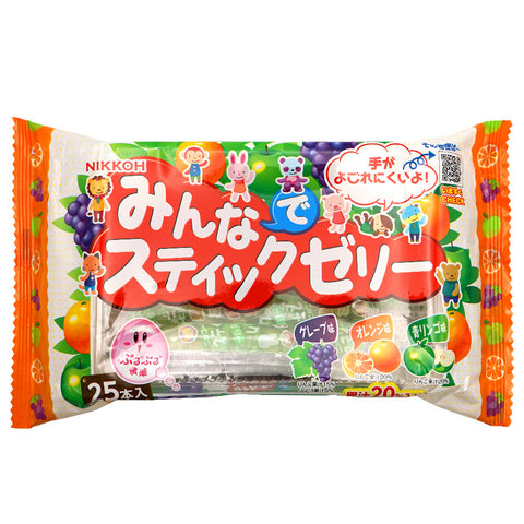 [計150本入]ニッコー みんなでスティックゼリー 25本×6袋