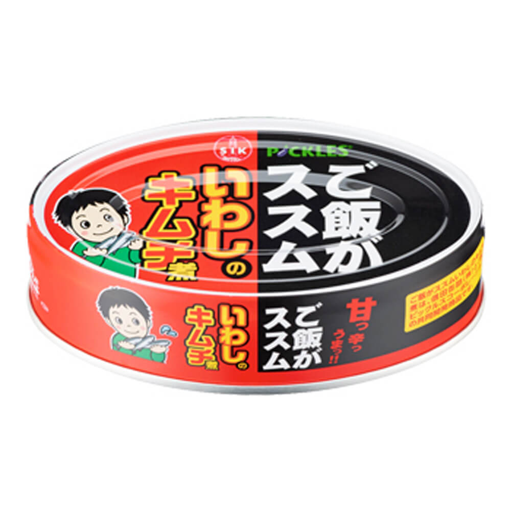 信田缶詰　ご飯がススムいわしのキムチ煮　100g×12缶　–　JAPAN-BRAND　FUN