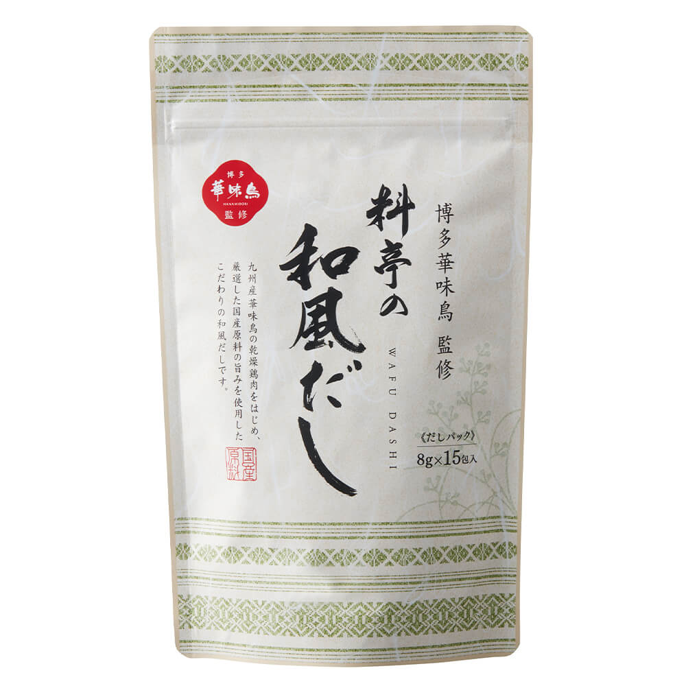 計30包入]博多華味鳥監修 料亭の和風だし 120g（15包入）×2袋