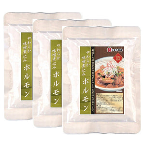 [3袋セット]こまち食品 やわらか味噌煮込みホルモン（レトルト）200g×3袋
