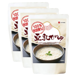 [3袋セット]こまち食品 100%秋田育ち！豆乳がゆ（レトルト）250g×3袋