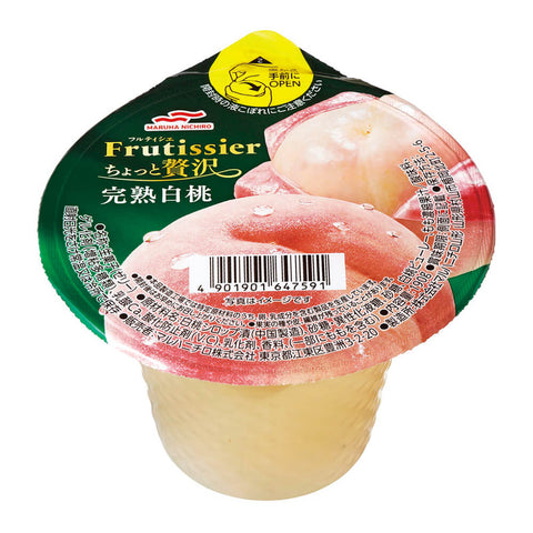 [18個セット]マルハニチロ フルティシエ ちょっと贅沢 完熟白桃 190g 1個180円