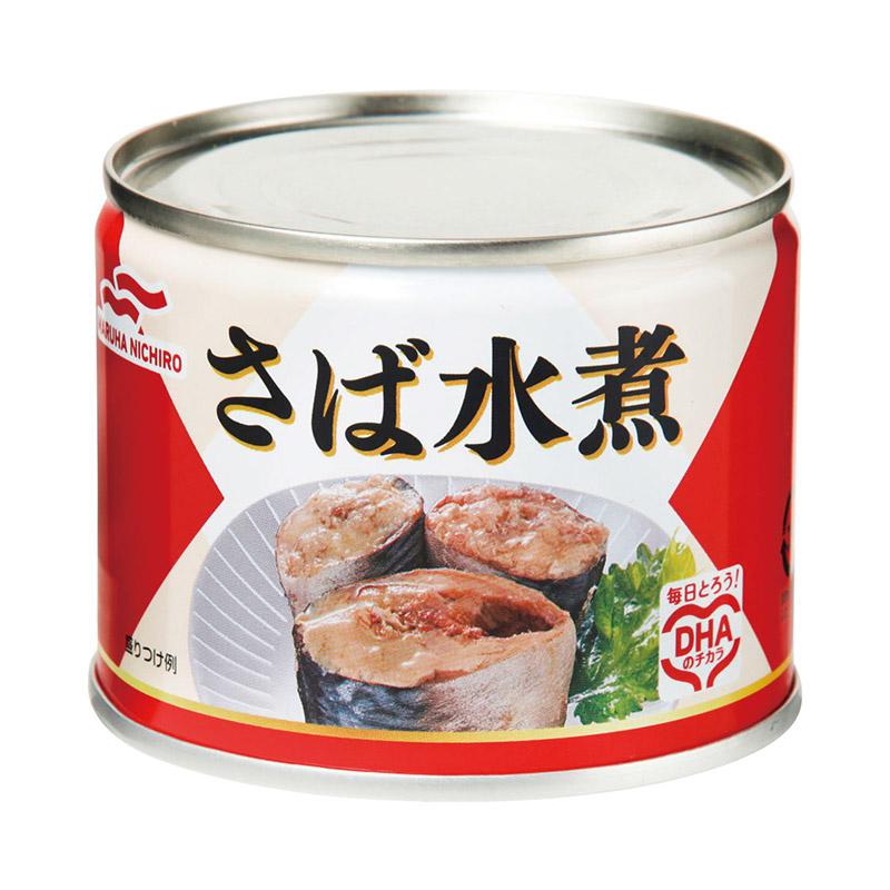 缶詰　JAPAN-BRAND　マルハニチロ　–　190g×24缶　さば水煮　FUN