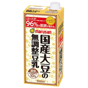 マルサンアイ 国産大豆の無調整豆乳 1000ml（1L）×6本