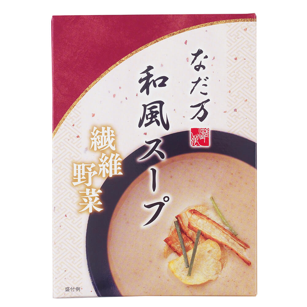 FUN　繊維野菜　和風スープ　2食セット]なだ万　JAPAN-BRAND　130g　–